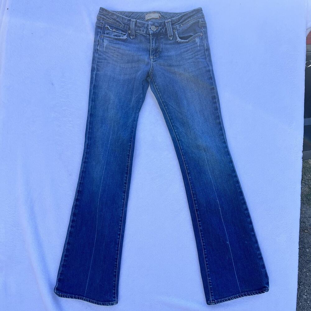 Paige Premium Denim Pico Jeans Women’s 29 Blue Low Rise Bootcut Flare Y2K USA